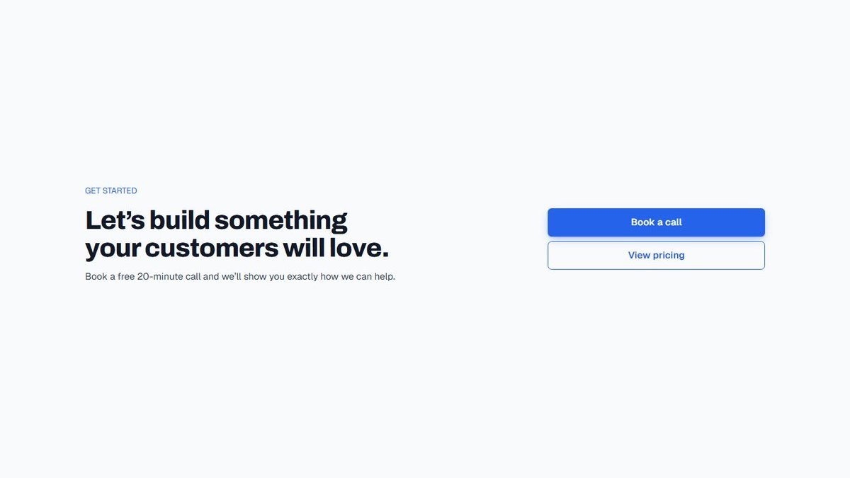 Call to Action Split pattern preview