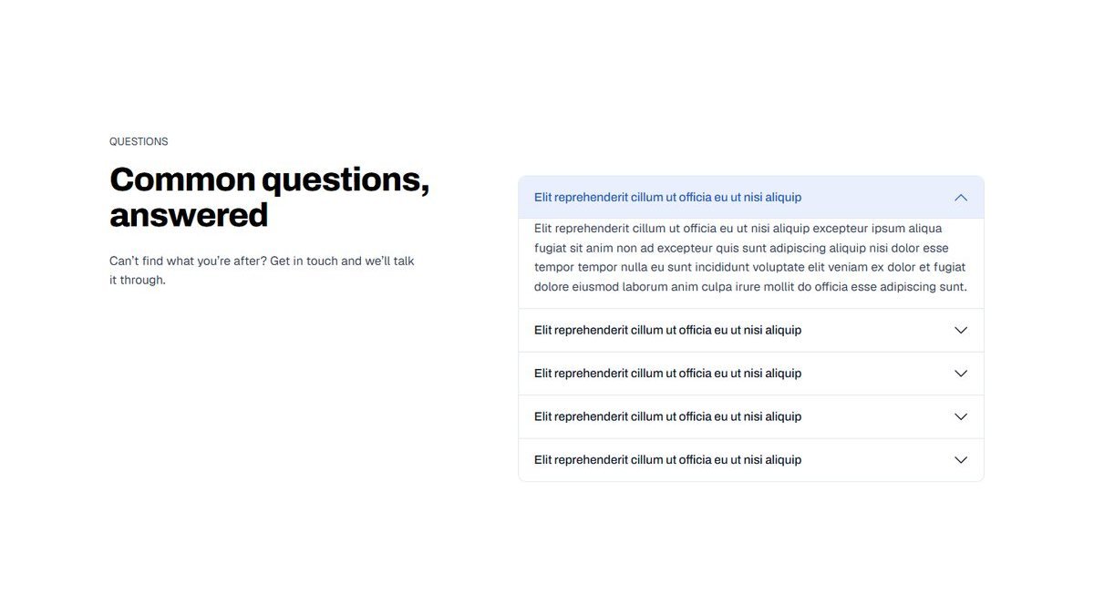 FAQ pattern preview
