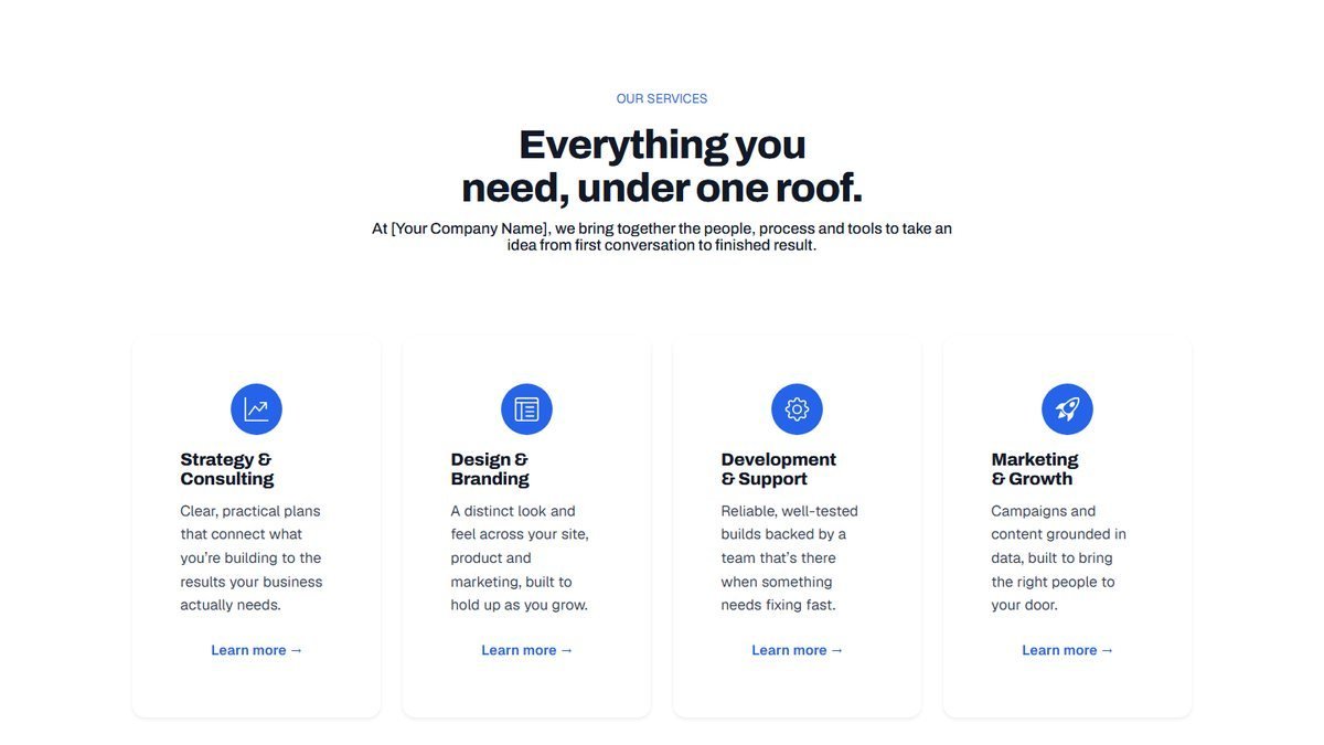 Services Grid pattern preview