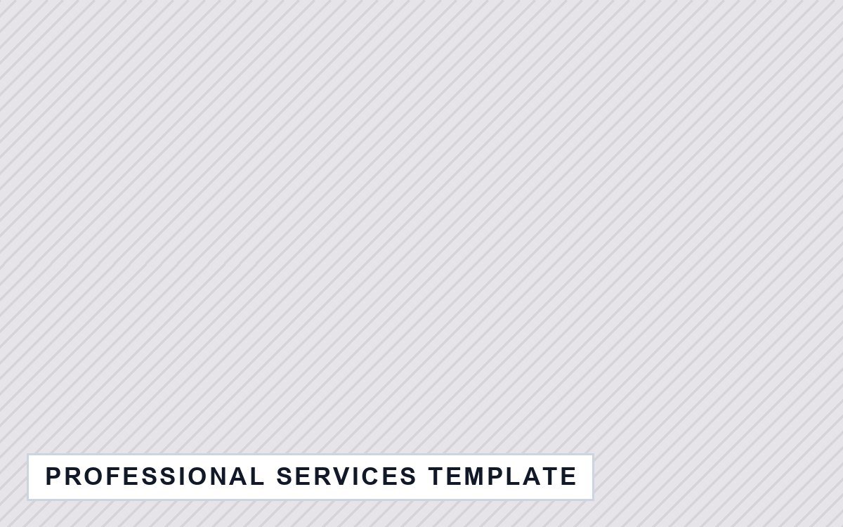 Professional Services starter site — coming soon